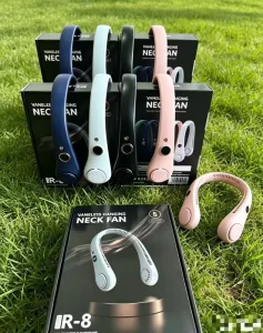 R8 Neck Fan with LCD High Speed Wind USB Fan