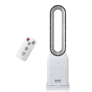 RAF R.957 60W Tower Fan 3 Speeds Remote Control 7.5H Timer Low Noise Wide Angle Air Supply ABS Body for Cooling Supply