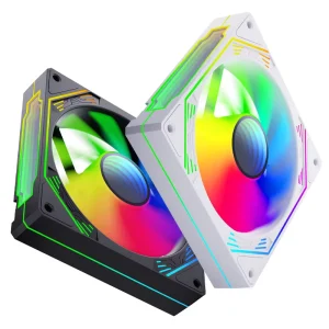 RGB 120mm PC Fan Latest Design with LED CPU Cooler for Gaming Mirror PC Case Radiator and Heatsink Application