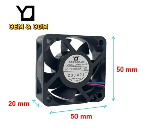 ROHS Certified 24V 0.1A DC Brushless Axial Flow Cooling Fans 50x50x20mm Aluminum Steel Plastic Customizable OEM ODM for Computer