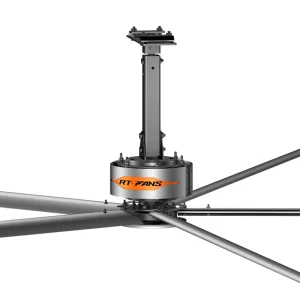 RTFANS 24ft HVLS Commercial Ceiling Fan PMSM Motor Silent Operation & High Airflow for Malls Showrooms & Commercial Buildings
