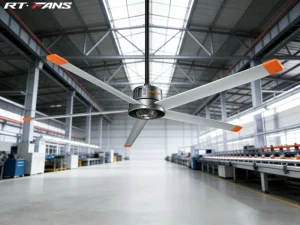 RTFANS 3.3m 11ft 0.3kw Energy Saving Inner Rotor PMSM Motor Industrial HVLS Fan