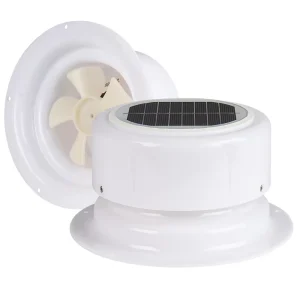 RV Solar Ventilation Fan Roof Exhaust Fan Solar Powered Vent Fan for Camper Van Motorhome Trailer Boat
