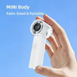 RYW FS2667 Pocket Handheld Fan High Speed Rechargeable Brushless Turbine Motor Portable Lightweight Wearable Plastic English 6 8