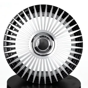 Radial Fan Spoke Bi-color Machined Face Forged Rim Replacement Wheel for SUV