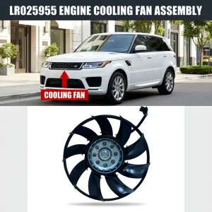 Radiator Cooling Fan Assembly LR025955 Fit for Land Rover Range Rover Sport 4.2L 4.4L V8 2006 2009