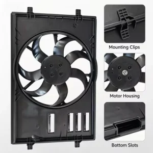 Radiator Fan Assembly OE 5Q0959455L 5Q0959455AH Engine Cooling Fan Replacement