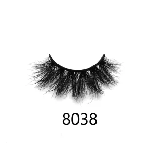 Real Mink Premade 5D Volume Lashes Thick D Curl Winged Eyelash Clusters Full Strip Eyelashes