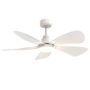 Reasonable Price 38Inch ABS Material 6 Speed DC25W Decorative Modern Ceiling Fans with Lights for Bedroom