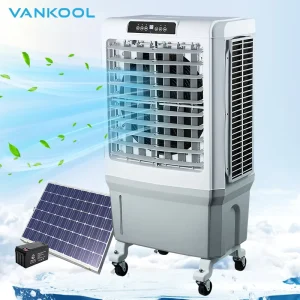 Rechargeable AC DC 220V 12V Humidifier Evaporative Air Cooler Solar Fan