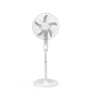Rechargeable Battery Operated Stand Fan AC DC Brushed Motor Energy 16 Inch Emergency Solar Powered Fan With Light Solar Panel