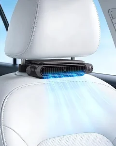 Rechargeable Car Fan 3 Speed Quiet Cooling Fan for Front & Rear Seats Easy Install Mini Car Seat Air Cooler Universal for Cars