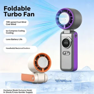 Rechargeable Fan Mini Fan Handheld Fan Foldable Fan Portable Fan Outdoor Brushless Motor Cooling Fan 4000mah