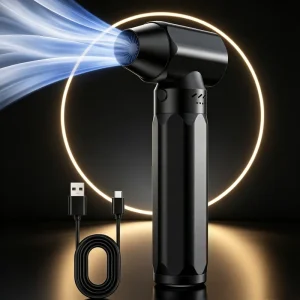 Rechargeable Handheld Fan 80000 RPM Electric Air Duster Multi Mouthpiece Portable Dust Cleaner for Car & Electronics