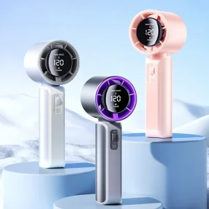 Rechargeable Mini Electric Fan 120 Speed Wind Portable Handheld Fan with USB for Car