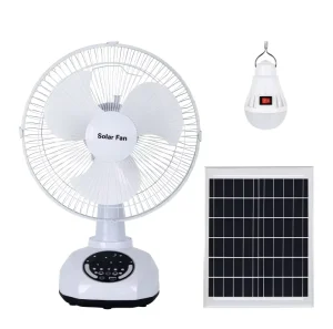 Rechargeable Solar Energy Eco Friendly Air Cooling Fan with High Wind Power Timer Mute Operation for Outdoor & Household Use