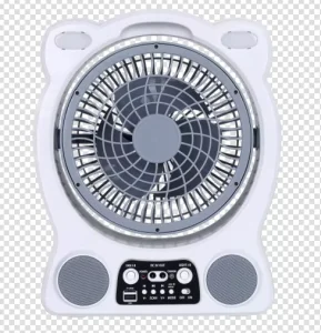 Rechargeable Table Fan 7 Inch Solar Fan Mini Small Desk With LED Light LED Bulbs Solar Panel Lithium Battery FD22 A for Fishing