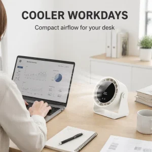 Rechargeable Table Fan Circulation Fan Dual Purpose Desktop Wall Mount USB Rechargeable Mini Cooling Fan for Home