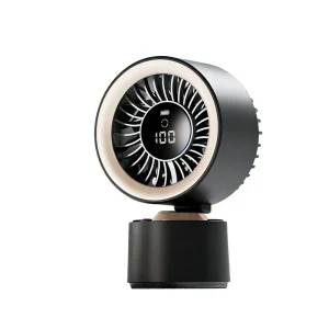 Rechargeable USB Desk Fan Quiet Table Turbo Fan 100 Speeds Digital Display Small Battery Desktop Fans for Bedroom Home Office