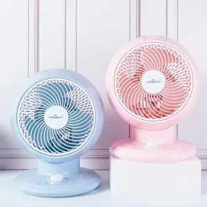 Rechargeable USB Desktop Fan Low Noise Mini Pedestal Fan for Office Car Home Hotel & Garage Durable Plastic Easy Installation
