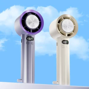 Refrigeration High Speed Cold Cooling Ice Compress Fan 100 Gear Adjustment Portable High Speed Handheld Fan With Logo