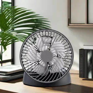 Reliable Performance USB Rechargeable Mechanical Battery Small Pocket Adjustable Foldable 5W 3 Speed Desktop Air Cooling Fan