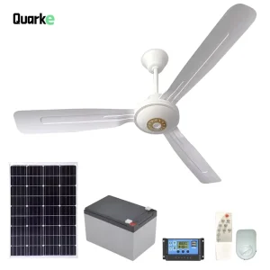 Remote Control 12V DC 48 Inch Rechargeable Ceiling Solar Powered Cooling Fan with 40W Solar Panel