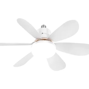 Remote Control 21 Inch Led Mini Ceiling Fan White Modern Ceiling Fan with Light