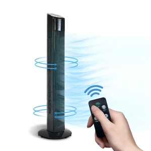 Remote Control 36 Inch Tower Pedestal Fans Leafless Ventilateur Stand Fan Cooler Bladeless Tower Fan