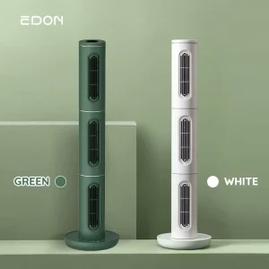 Remote Control Digital Display Screen Household 360 Degree Rotation Electric Quiet Ailent Stand Tower Fan