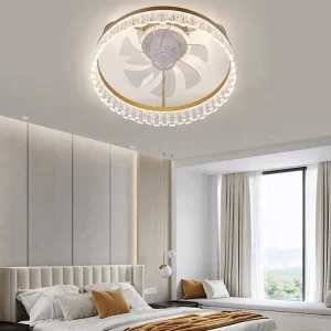 Remote Control Modern Led Ceiling Fans With Light for Bedroom Living Room 3 Lighting Color 220V Decoration Ceiling Fan
