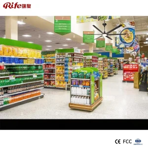 Remote Control Motor Driven Steel Blade Energy Saving Ceiling Fan for Industrial Commercial HVLS Roof Mounted Large Space
