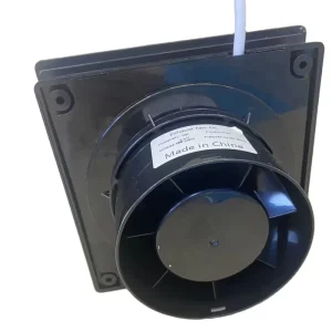 Removable Glass Panel Exhaust Fan 100mm Kitchen Bathroom Wall Mounted Heat Fuse High Speed Powerful Copper