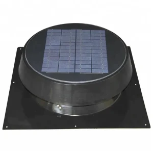 Residential House Solar Powered Roof Ventilation Fan Air Extractor 20W Customize Brushless DC Motor Thermostat Controlled