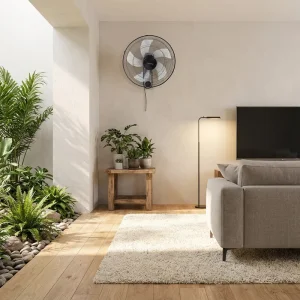 Residential Wall Mount Fan with Powerful Airflow and Smooth Oscillation for Indoor Cooling air Cooling Wall Fan