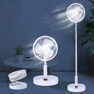 Retractable Fan USB Charging Telescopic Foldable Portable Mini Electric Fan Dormitory Outdoor Cooling Appliances Adjustable Fan
