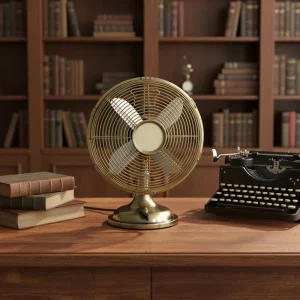 Retro Table Fan 8” 10” 12” Beautiful Metal Electric Mechanical 25 220V Portable Fan Ball Bearing Air Cooling Fan