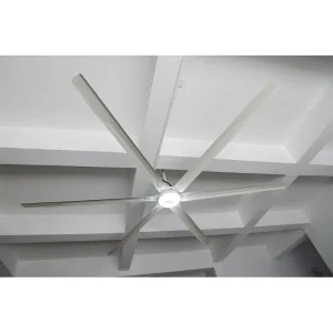 Rife RDF61 Aluminum Alloy HVLS Industrial Ceiling Fan Remote Control Low Noise 38dB Energy Saving 6 Blades 220V Gyms (1 Year