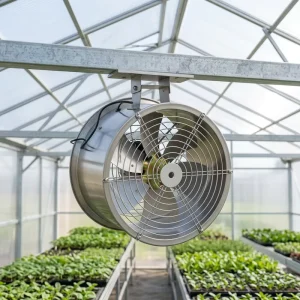 Ring Flow Ball Bearing Electric Industrial Exhaust Fan with Powerful Ventilation for Greenhouse Planting & Kitchen Fume Ducts
