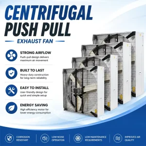 Robust Construction Direct Drive High Performance Centrifugal Opener Industrial Grade Push Pull Exhaust Fan