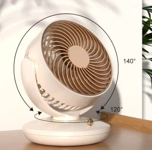 Rotatable Comfortable and Practical Fan Portable Four leaf Three speed Adjustable Rechargeable Long life Desktop USB Fan