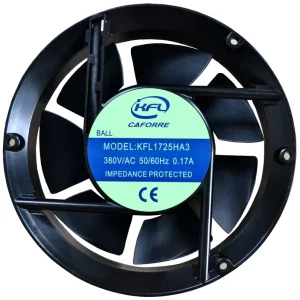 Round 7 Inch 172x172x51mm 220/380V 220CFM Electric AC Axial Fan Copper Motor for Cabinet Inverter OEM ODM