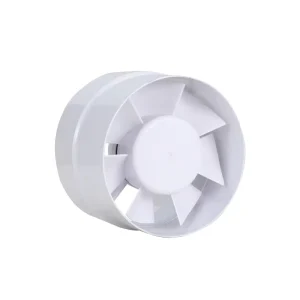 Round ABS White Ducted Ventilation Fan for Household Use 4 6 Inch Wall Mounted Toilet Exhaust Fan Supports OEM ODM