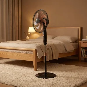 Round Base 18 Inch Stand Fan for Home Mechanical Customized OEM Power 50w 100w