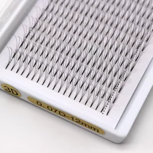 Russian Premade Volume Fans 3D Individual Eyelash Extensions 007mm c Curl Premade Fan Lashes