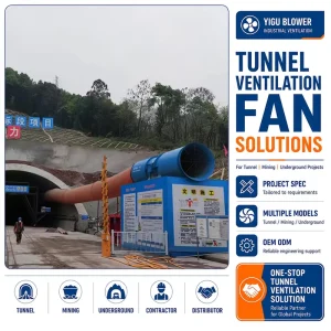 SDGC 12 5A Heavy Duty Explosion Proof Tunnel Ventilation Fan 380V Electric Duct Axial Fan Aluminum Blades for Mining