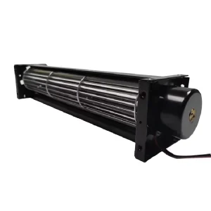 SF40250 24V DC Cross Flow Fan Aluminum Blade Free Standing Blower Two Ball Bearing OEM Support Air Conditioners 50000hrs