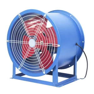 AC Kitchen Exhaust Fan Low Noise Ducted Circular Ventilator Powerful Axial Flow Mountable Cooling Fan for Construction