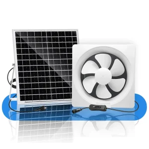 SIWEIJIA FX 12C+17W 12 Inch Solar Exhaust Fan 12V 17W Solar Panel White Plastic Square Yard Garage Balcony Zero Cost Solar