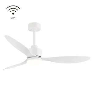 SLS Smart Tuya Smart Ceiling Fan with Light 47 Inch DC Motor Remote Control Modern Ceiling Fan for Bedroom